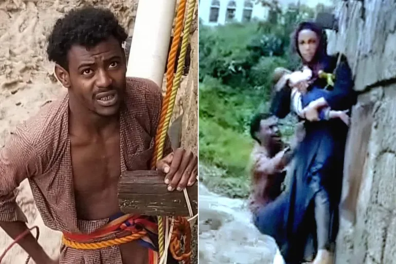 عبدالمجيد الفخري ينقذ عائلة حاصرتها السيول في إب