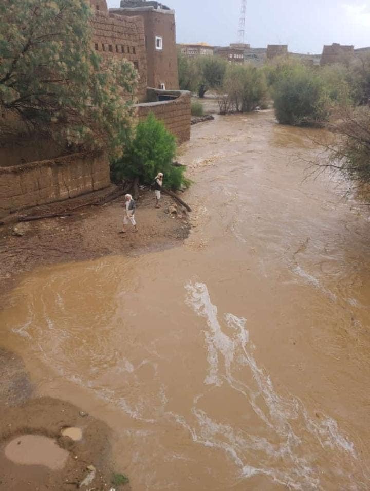 أمطار سابقة على محافظة الجوف