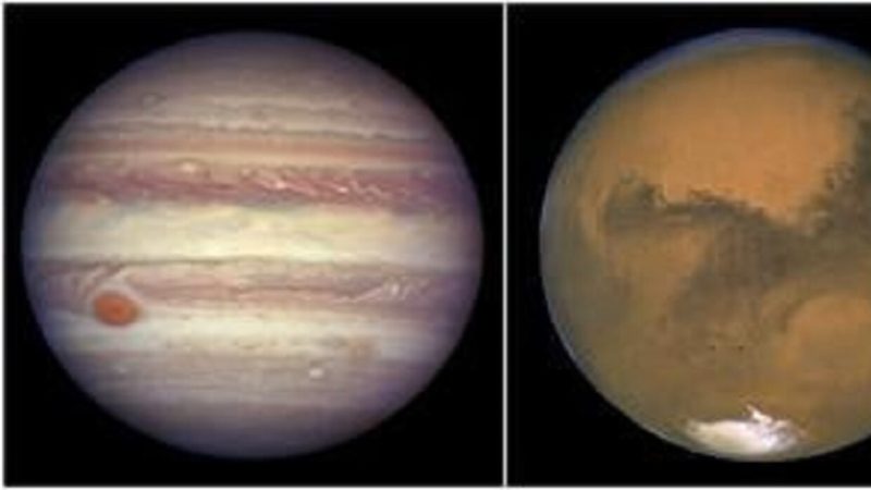 في ظاهرة لن تتكرر قبل عام 2033… المريخ والمشتري يقترنان الأربعاء