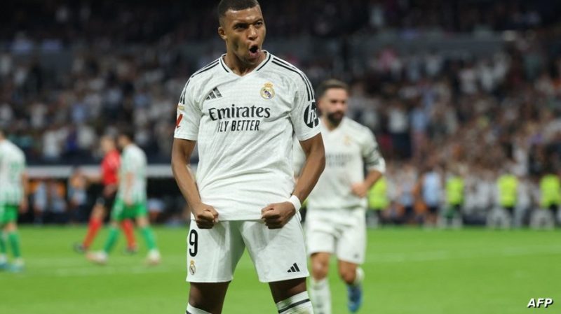 مبابي يسحل أول أهدافه مع الريال في الدوري الإسباني
