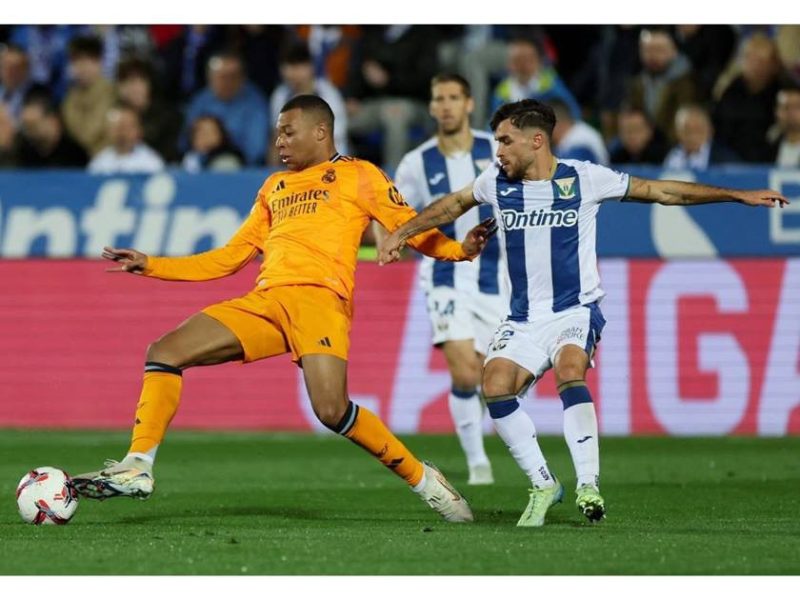 ريال مدريد يفوز على ليجانيس بثلاثية ويقلص الفارق مع برشلونة الى 4 نقاط