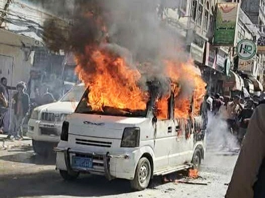 ارتفاع حوادث احتراق باصات الغاز في تعز يثير مخاوف المواطنين