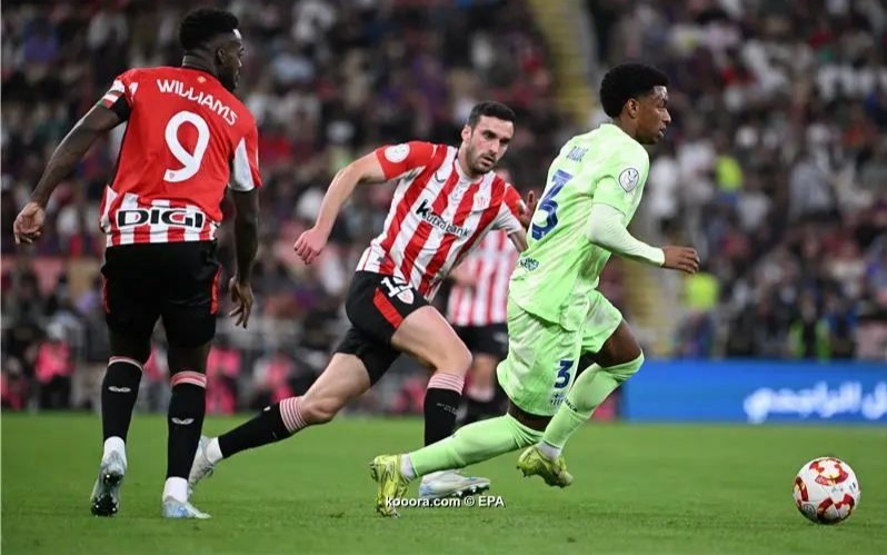 برشلونة يبلغ نهائي كأس السوبر الإسباني بفوز مثير على أتلتيك بيلباو