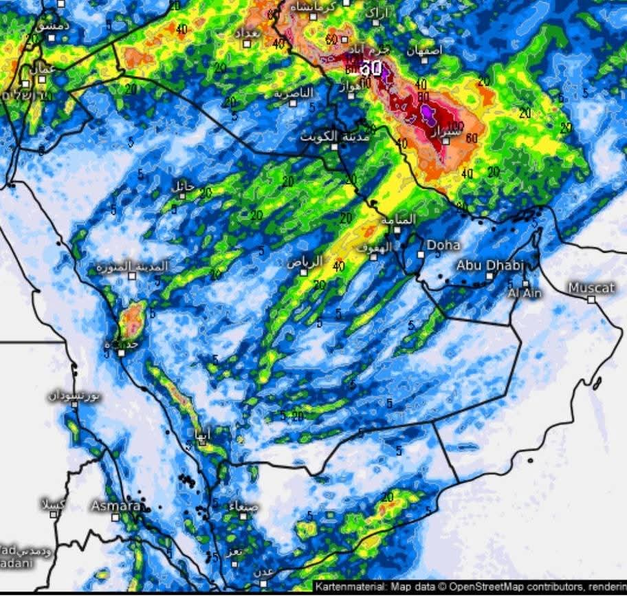 فلكي يمني: اليمن على موعد مع حالة جوية شتوية استثنائية خلال العشرة أيام الأولى من رمضان