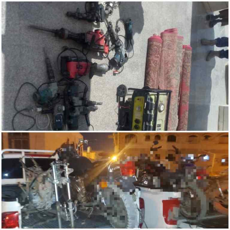 ضبط عدد من المتهمين بجرائم نصب واحتيال في غيل باوزير