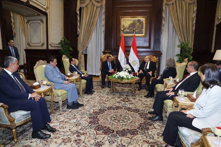 رئيس مجلس الشورى اليمني يبحث مع نظيره المصري تعزيز التعاون البرلماني والأمني