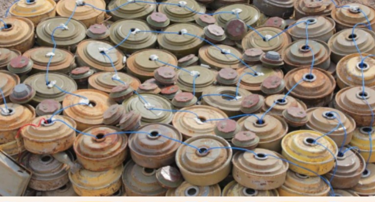 مشروع نزع الألغام: إزالة 861 لغماً وذخيرة غير منفجرة خلال الأسبوع الماضي