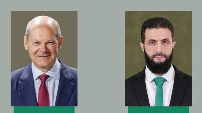 خلال اتصاله بالشرع.. المستشار الألماني يؤكد دعم إعادة الإعمار ورفع العقوبات