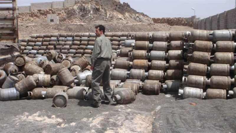 أزمة الغاز تعود إلى لحج ومضاعفة أسعاره في السوق السوداء