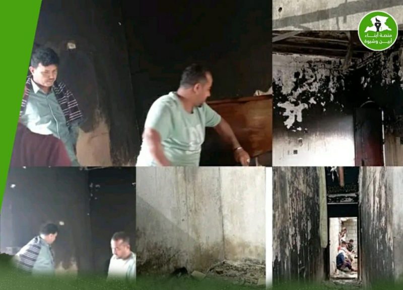 بسبب العاب نارية.. حريق يلتهم منزلاً بشكل كامل في محافظة أبين