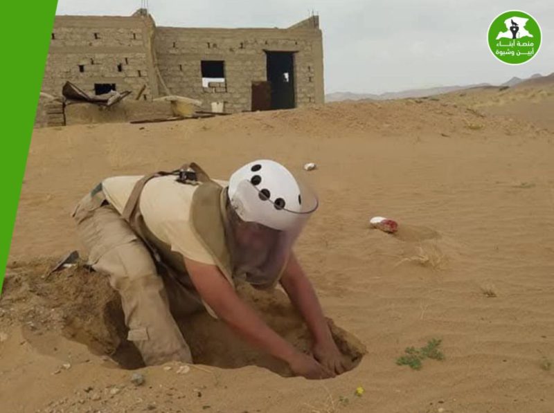 بعد سقوط ضحايا من الأبرياء والمواشي.. مبادرة شبابية لنزع الألغام في بيحان وسط تجاهل السلطة المحلية