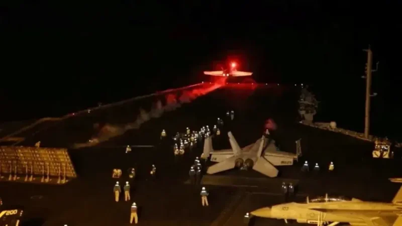 العدوان الأمريكي يشن غارات جوية مكثفة على عدة مناطق شمال اليمن