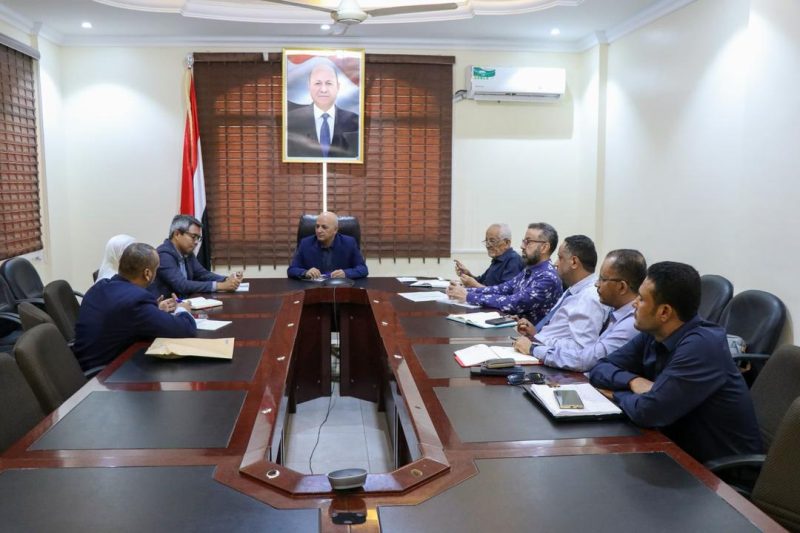 الشرجبي يبحث مع مسؤولين أمميين دعم قطاع المياه والصرف الصحي بعدن