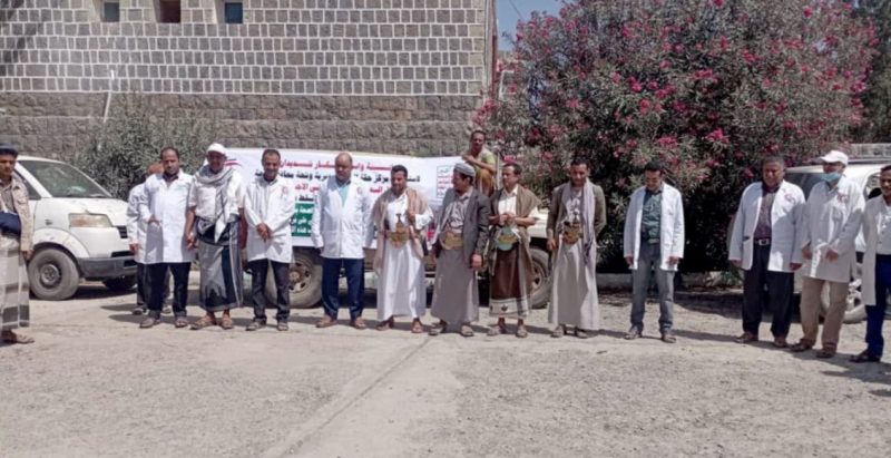 حجة: وقفة احتجاجية في قفل شمر تنديدًا باستهداف أمريكي لمنشأة صحية