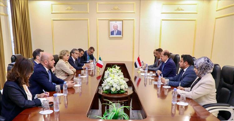 مباحثات يمنية سعودية إيطالية حول العلاقات الثنائية وتطورات الأوضاع في اليمن