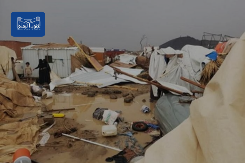 مأرب.. آلاف النازحين يطلقون نداء استغاثة من تهديد السيول العاتية