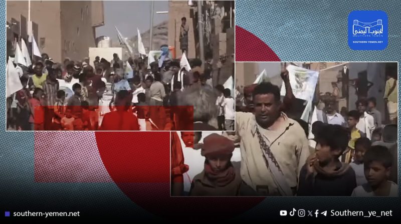 احتجاجات شعبية غاضبة مستمرة في مدينة هدى بشبوة للأسبوع الثالث على التوالي