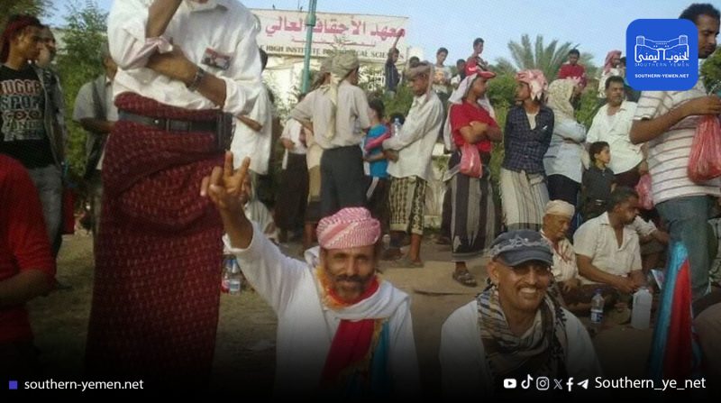 انت.حار عميد جنوبي في يافع بعد أشهر من الحرمان المالي