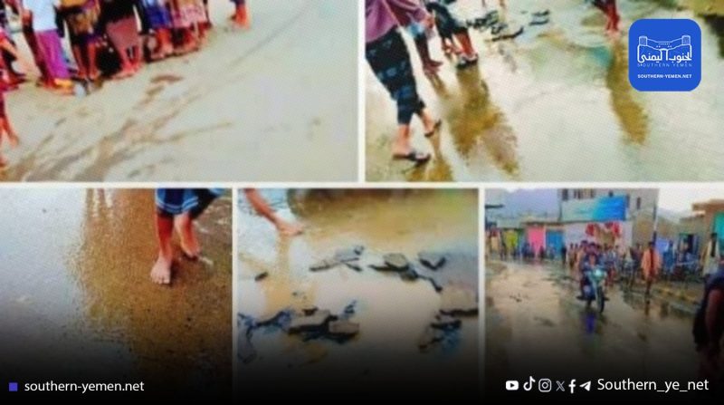 لحج…انهيار الطرق في طور الباحة يُقَدِّم صورة مأساوية للفشل في المشاريع التنموية