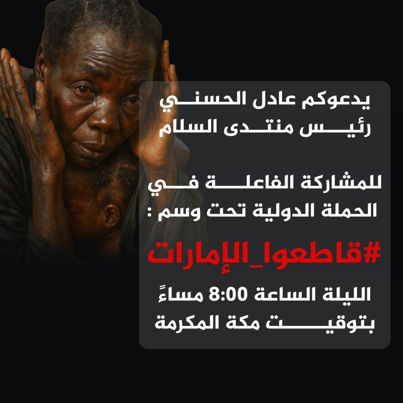 الحسني يطالب بمقاطعة شاملة للإمارات لدعمها “جرائم الحرب” في السودان