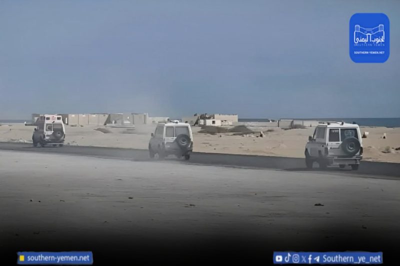 سيارات إسعاف تابعة للانتقالي تتحرك نحو «خرد» لانتشال قتلى بعد معارك الشحر