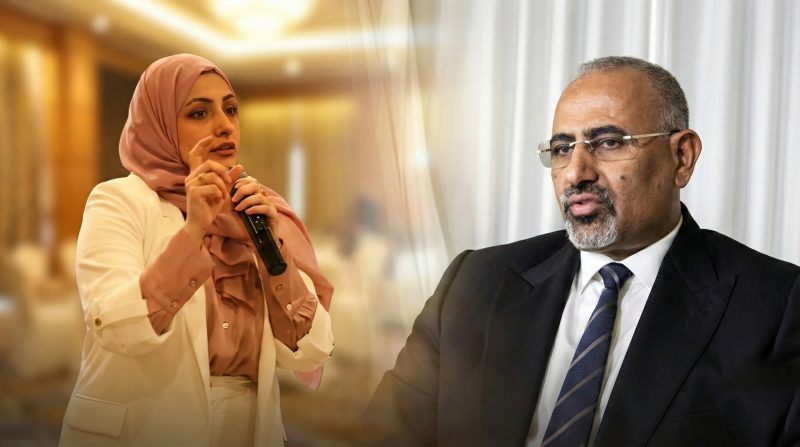 الصراري تدعو إلى محاكمة عيدروس الزبيدي وقيادات مرتبطة بالمجلس المنحل