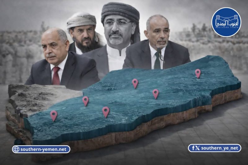 تفكيك نفوذ عيدروس الزبيدي وإعادة تقاسمه بين المحرمي والصبيحي والخنبشي داخل المحافظات الجنوبية