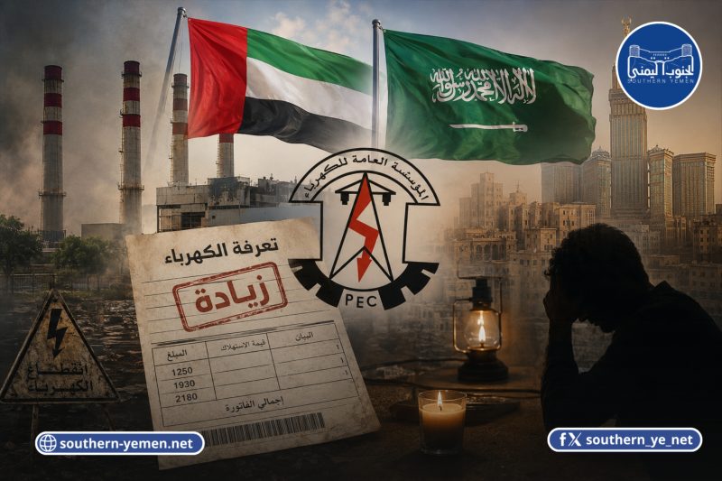 تصاعد الانتقادات في عدن بعد تحريك تعرفة الكهرباء.. ومقارنات متجددة بين الدورين السعودي والإماراتي